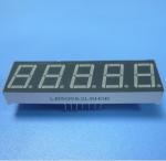 Ultra Blue 5 Digit 7 Segment Display Eco Friendly Custom 100 mcd 0.56"