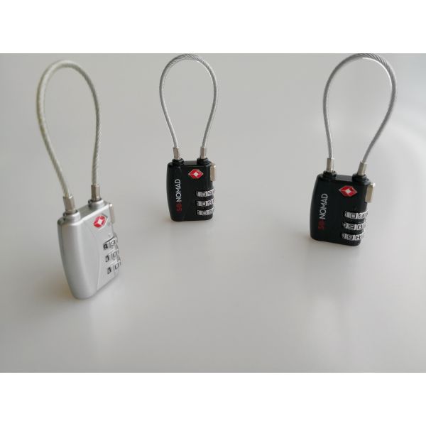 TSA 21100 Suitcase Cable Lock / Travel Cable Lock Length Adjustable For Security