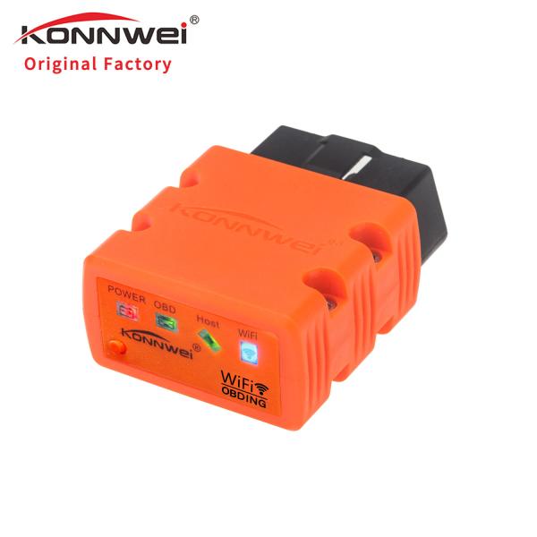 Quality Engine RPM Iphone Automotive Scan Tool KONNWEI KW902 Wifi Elm327 Obd2 Bluetooth Pin for sale