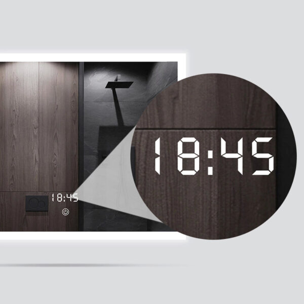 Customized LED Arched Bathroom Mirror Smart Touch Screen Vanity Mirror Anti Fog