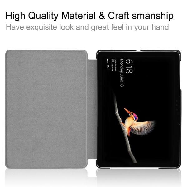 Surface Go Case, Slim Light Smart Cover Stand Hard Shell for Microsoft Surface Go 2018 with Surface Pen Holder
