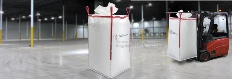 customizable PP u-panel baffle big bag /coated white woven PP jumbo bag/ventilated 4 panel baffle bag/all colors availab