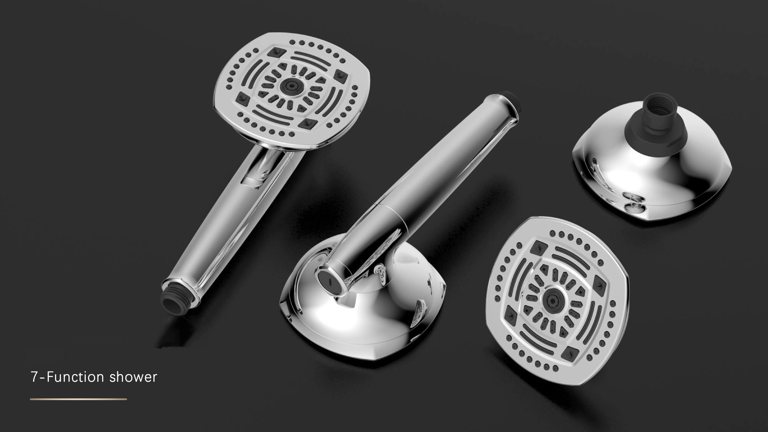 Multi Level Water Output Filtered Handheld Showerhead Removes Impurities Chlorine