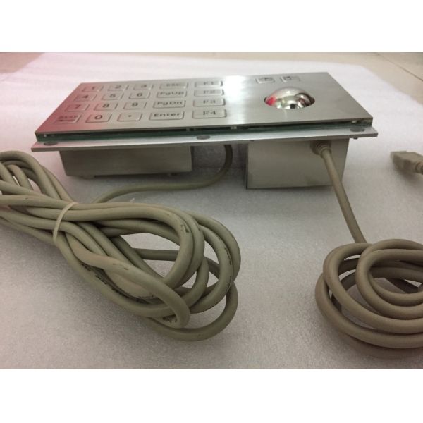 Optical Roller Mouse Wireless Number Pad , 22 Metal Keys / Enclosure Pc Gaming Keyboard