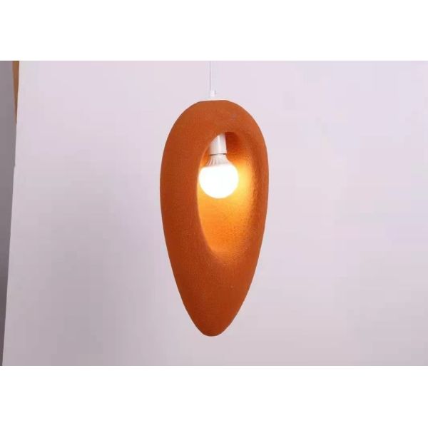 Cement and concrete and resin orange yellow handmake contemporary pendant lamp