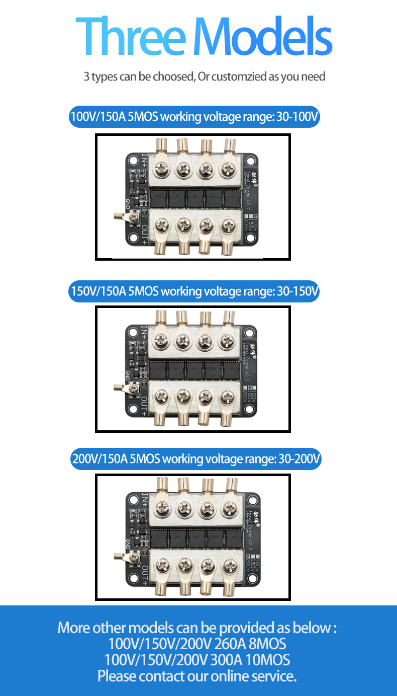 200V 150A High Power Bridge Rectifier Diode Overcurrent Capacity Low Voltage Drop