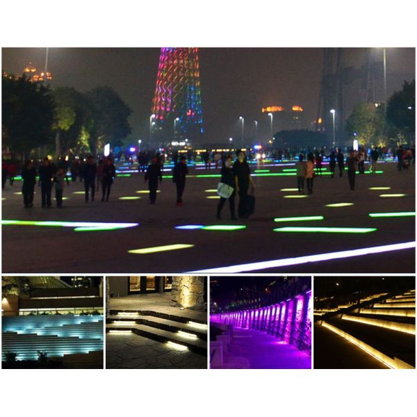 Linear Recessed In Ground Led Driveway Lights Stainless Steel Housing Easy Installation