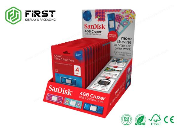 Quality Customized CMYK Printed PDQ Display Recyclable Paper Cardboard Counter Display Stand for sale