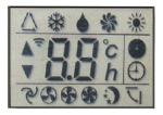 Transflective Glass HTN LCD Display Panel Positive Segment For Washing Machine