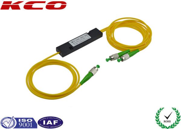 Quality FC / APC Single Mode 1310/1550nm Dual Windows Fiber Optic 1*2 Fused Coupler for sale