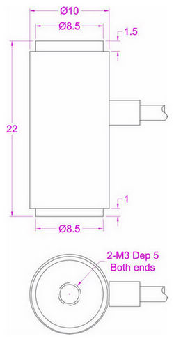 1kg Column Load Cell 2kg Cylindrical Load Cell 5kg Traction Compression Load Cell 10kg