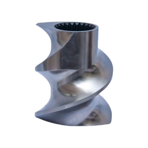 Quality W6Mo5Cr4V2 Steel Single Helix Screw Elements Extruder Vacuum Hardening For Powder Coating for sale