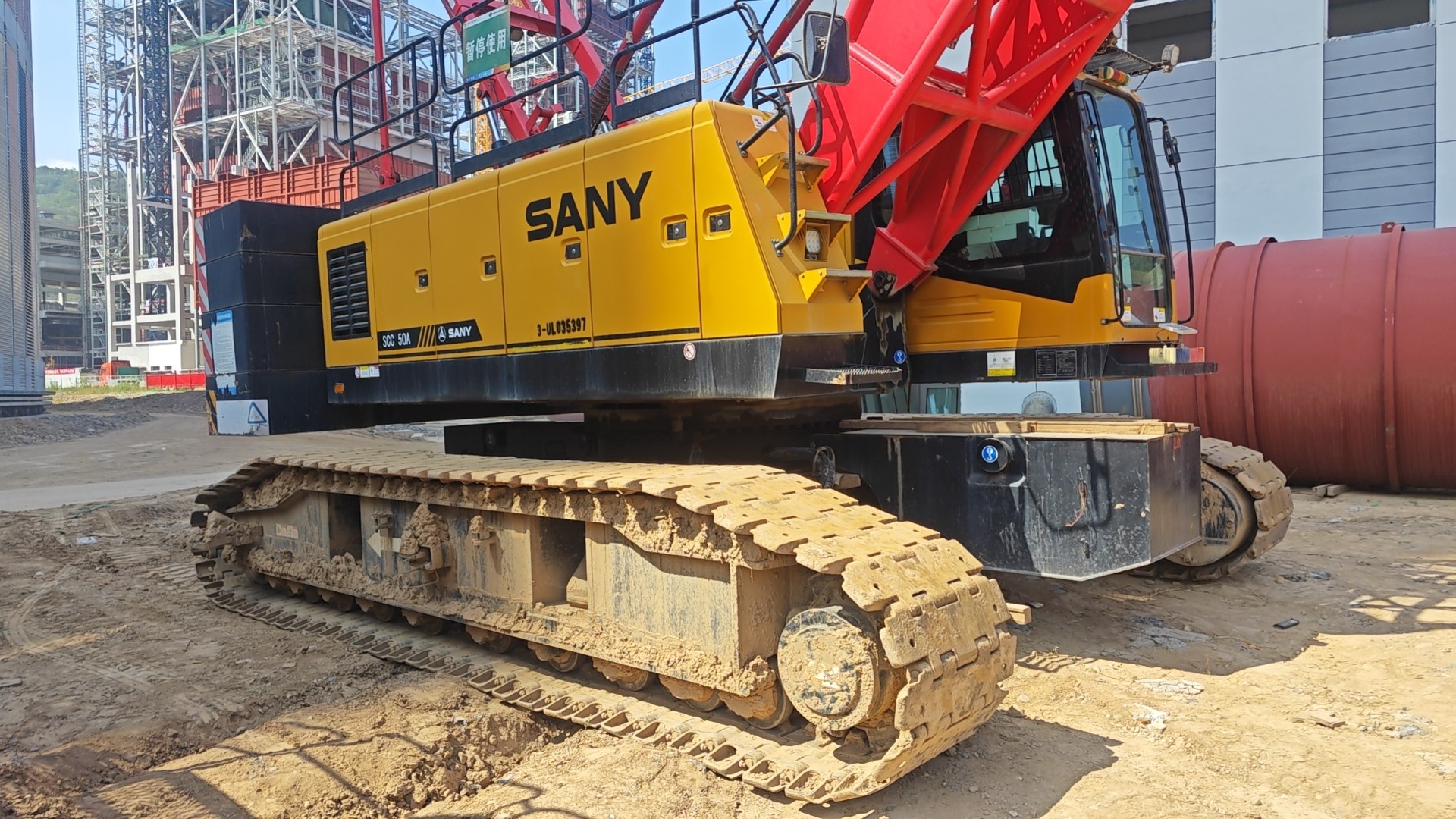 2019 Crawler Lifting Cranes 85 Ton Capacity Folding Design Perfect for Construction
