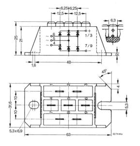 China VUO50-16NO3 Standard Rectifier Module 3~ Rectifier Bridge Package with DCB ceramic IXYS IGBT Power Module on sale