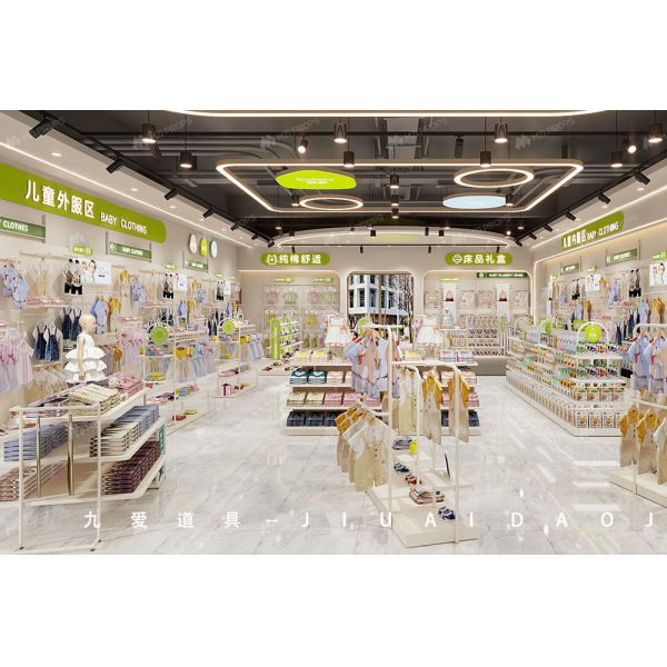 BBC006 Customized Baby Store Shelves Fashion-Forward Beanie Baby Display Case for Mom & Baby Shop Interior Design