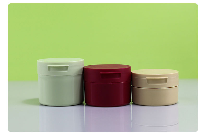 100g Flip Top Lid Double Wall PP Plastic Jars for Body Cream and Body Butter Cosmetic Containers