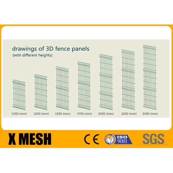 200*45mm Metal Mesh Fencing PPC Finish V Mesh Horse Fence Galvanized