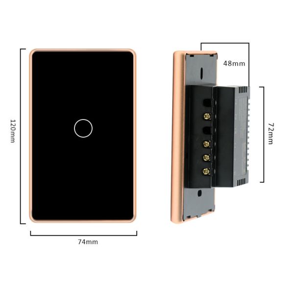 Wifi Smart Switch Us Wall Touch Panel Tuya Smart Life App Control For Wholesale