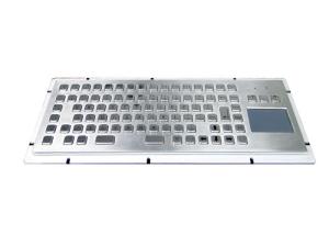 Rear Mounting Industrial Keyboard 20mA SUS304 With Trackball Mouse Trackpad