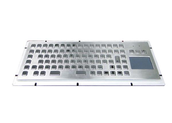 Quality Function Keys SS Industrial Keyboard With Trackball Rear Mounting 20mA for sale