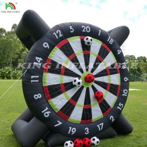 China Outdoor Inflatable Soccer Darts Board With 8pcs Soccer Ball 370W Blower Support Frame For Kick Dartboard Sport Game wholesale