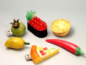 China Custom Food Sushi/Vegetable/fruit PVC USB flash Drive 2Gb 4Gb 8Gb Memory Stick wholesale