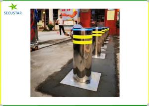 Security Telescopic Parking Automatic Rising Bollards , Automatic Security Bollards