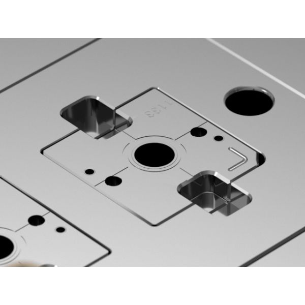 Transparent Battery Case (1*2) / Cold runner / Three-plates mold No.24500