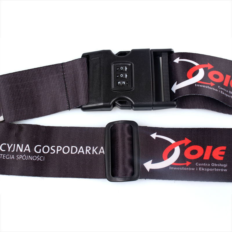Airport Travel Personalised Luggage Straps Pink For Protecting Suitcase