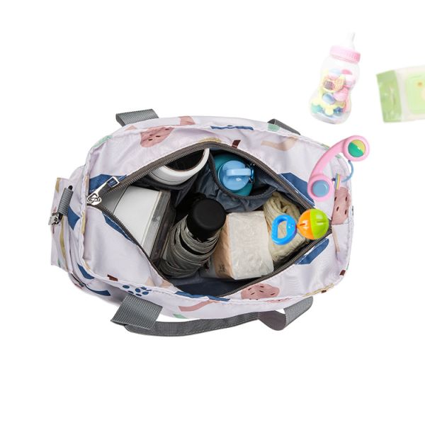 ODM OEM Oxford Multi Functional Nappy Shoulder Hand Bag 27*15*25cm