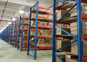 Heavy Duty Wire Pallet Rack Galvanized Steel  Corrosion Protection With Wire Mesh Decking