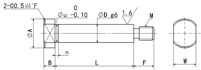 Small Tolerance Replacement Hinge Pins , Industrial Fasteners With Nut Accessory