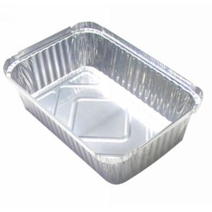 Disposable 700ml Aluminum Foil Food Container Aluminium Foil BBQ Tray