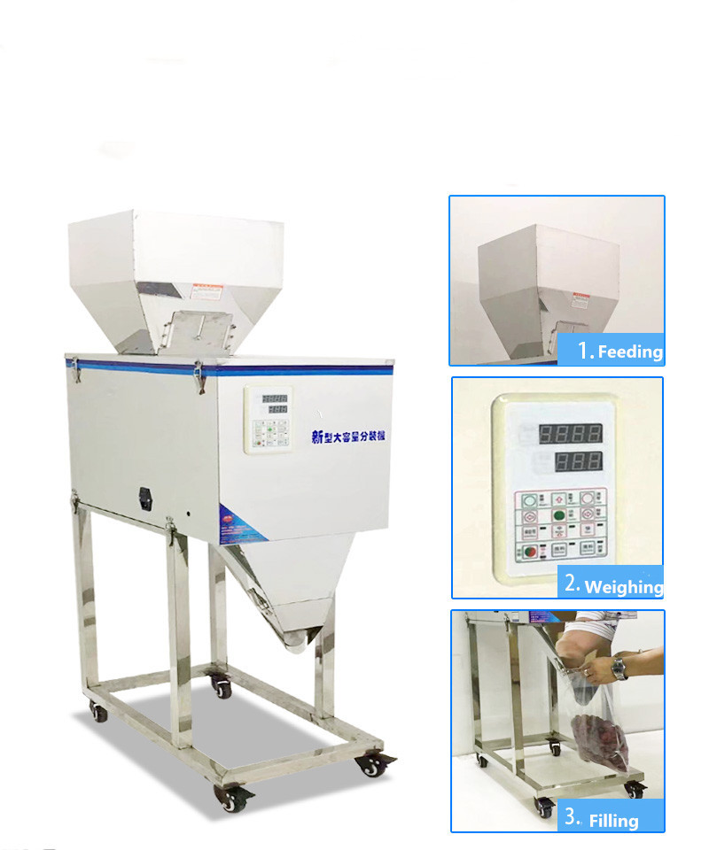 2500g Weighing And Filling Machine , Rice Powder Packing Machine Multipurpose