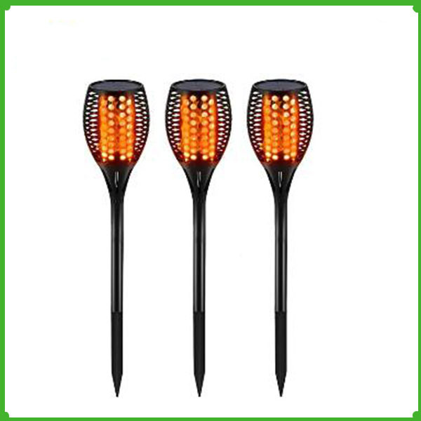 Outdoor Lighting Rechargeable LED Flickering landscape Flame Solar Torch Light