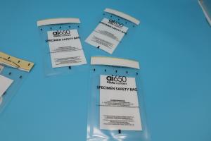 China AIC Heat-resistant Clear 150mm X 240mm 95kPa Specimen Bags For Liquid Specimen Transportation wholesale