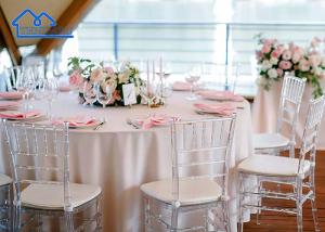 China Custom Resin Event Chair Transparent Plastic Dining Chair For Weddings And Banquet Tent Accessories wholesale