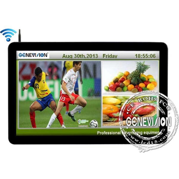 500Cd / M2 Brightness Lcd Wifi Digital Signage Screen 55 Inch Energy Saving