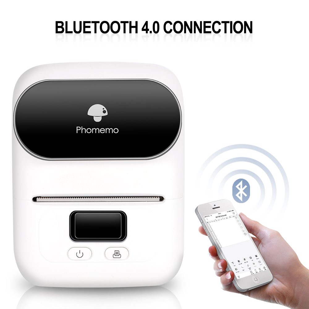 BT Thermal Label Maker Printer for Android iOS 20-45mm/s Printing Speed