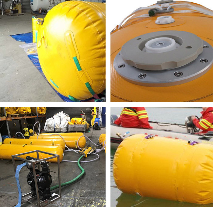 0.6m To 2.5m Portable Marine Salvage Balloons Seamless Long Term Reusability