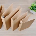Craft paper file folder with ring binded A6,A5,A4 size available