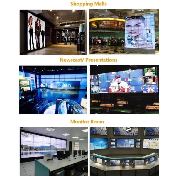 55 Inch Advertising Splicing HD LCD Video Wall Screen Indoor