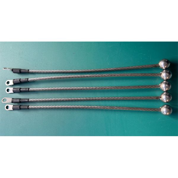 208mm Industrial Wiring Harness Chassis Electrostatic Grounding Stainless Steel Wire Rope