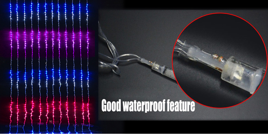 waterfall curtain lights