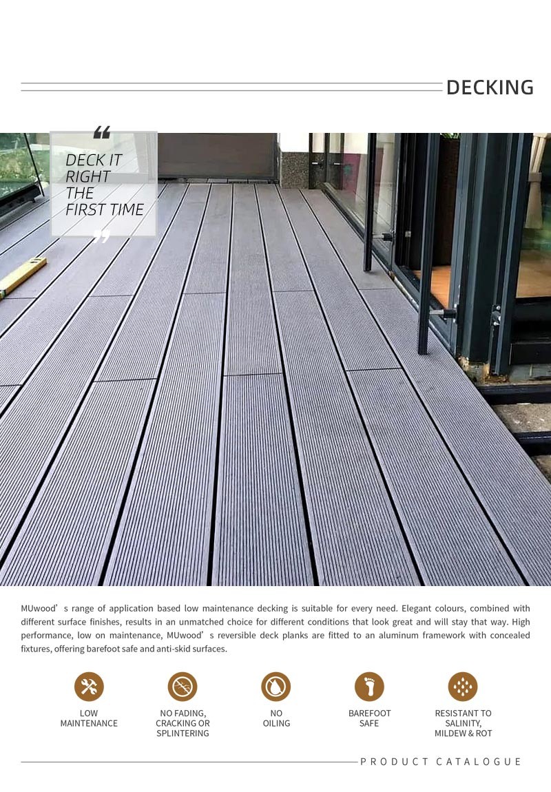 Garden WPC Decking Panel Suppliers Customized Multifunctional