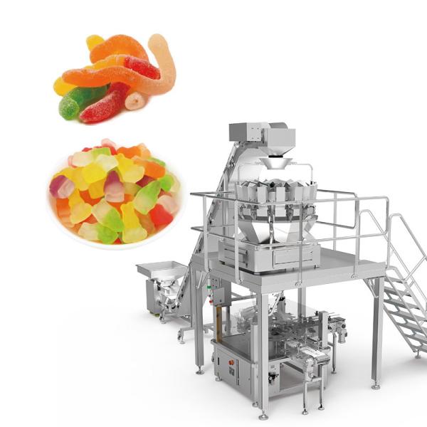 Quality Automatic Bean Seed Nuts Candy Walnut Dried Fruit Food Snack Multi Head Weigher Food Packing Machine With Nitrogen for sale