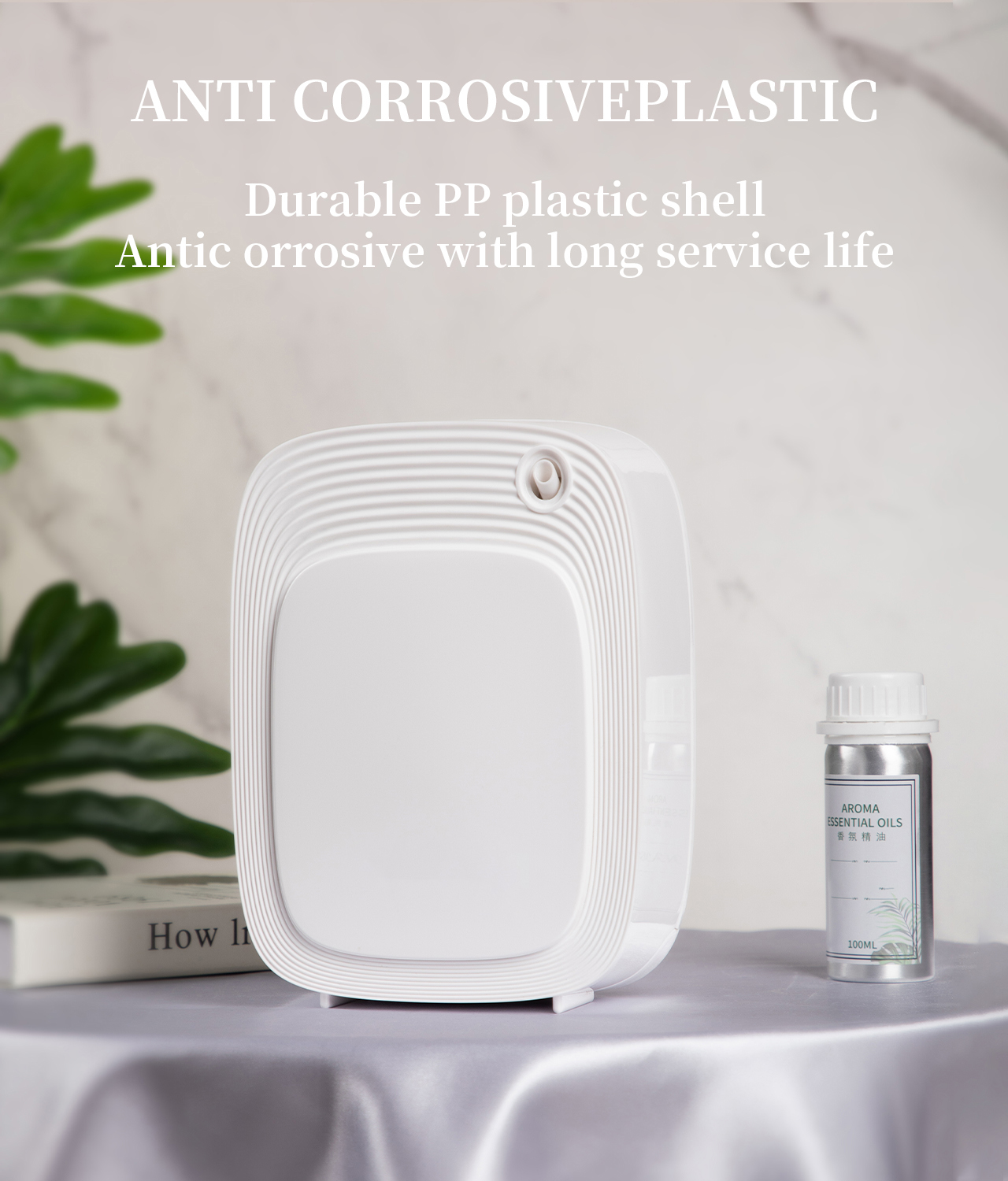 HOMEFISH Electric Aroma Diffuser 200ML Large Capacity Intelligent Remote Control Portable Aromatherapy Machine for Home