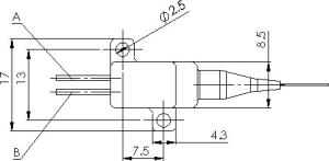 China Uncooled Multimode Laser Diode Module 830nm 1W on sale