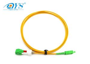 China FTTH FTTB FTTX SC APC Optical Fiber Patch Cord Auto Shutter Connector wholesale