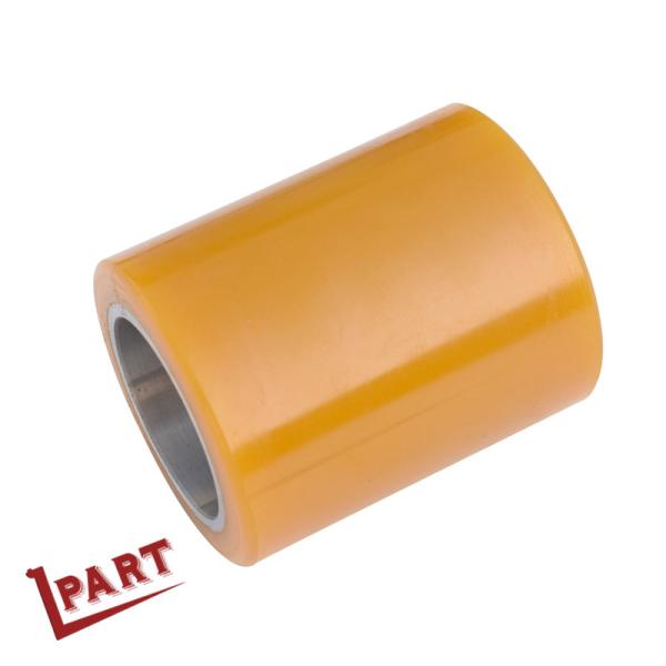 Quality Electric Forklift Tyred Polyurethane Rubber Wheels 85x105x55mm for sale